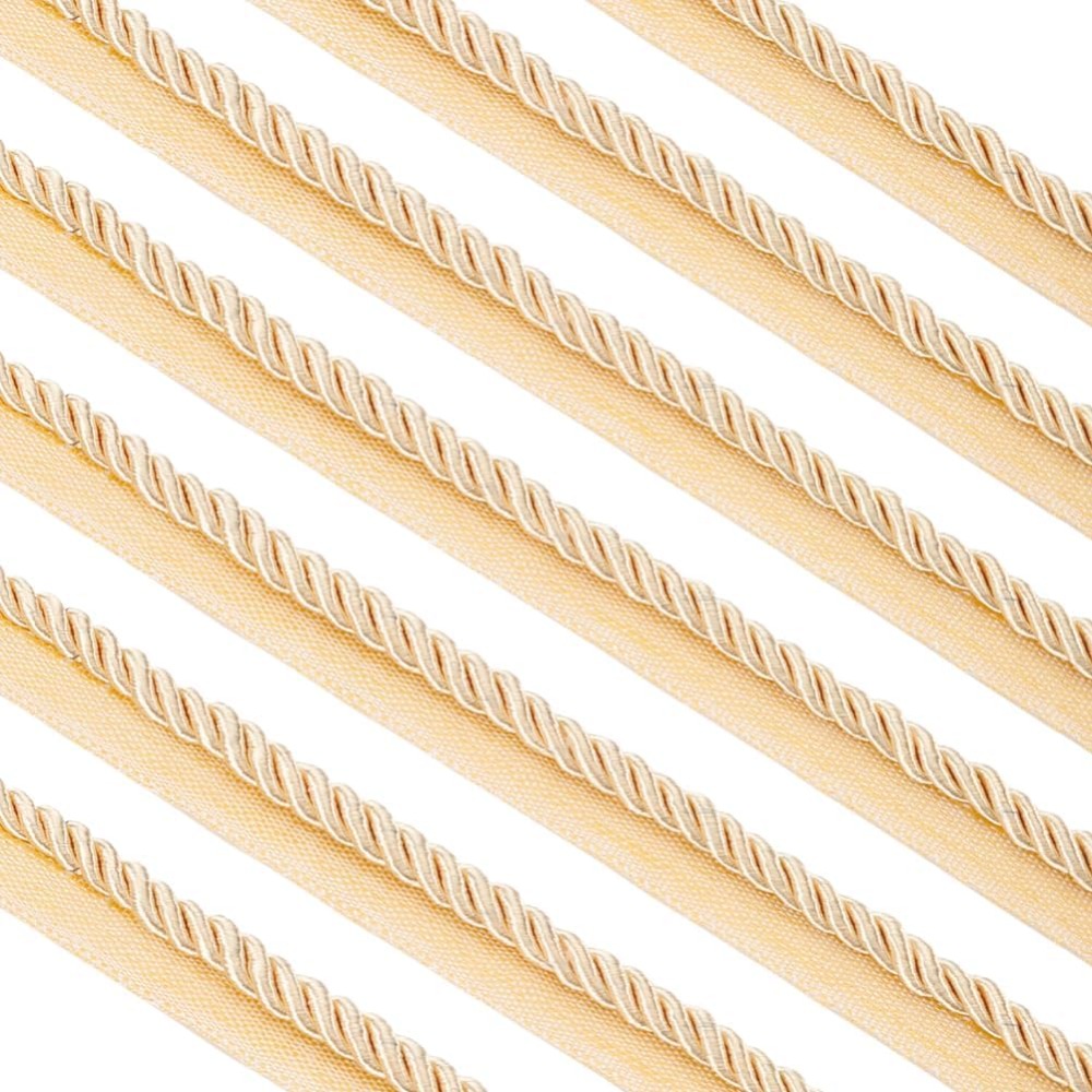 Cord Trim Twisted - 11หลาบิดลิปคอร์ดตัดแต่ง3/5นิ้วเบาะริบบิ้นถักเปียแสงสีกากีริบบิ้นสำหรับตกแต่งบ้าน DIY