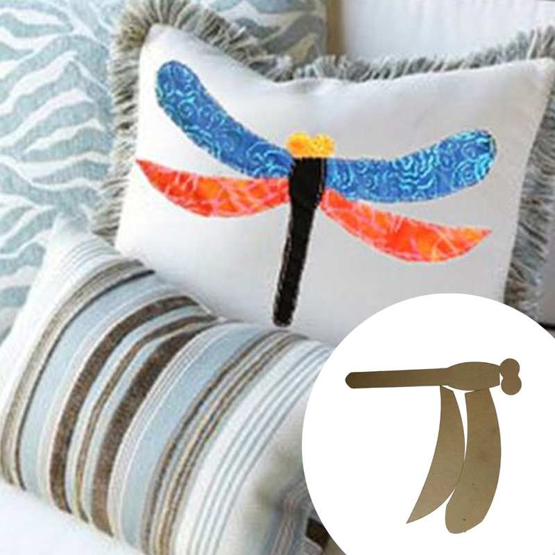 Embroidery Craft - เทมเพลตควิลท์แมลงปอ รูปแบบการตัดเย็บที่โปร่งใส เหมาะสําหรับงานฝีมือ DIY เทมเพลตการเย็บปักถักร้อยที่ทนทานสําหรับผ้าห่ม ปลอกหมอน