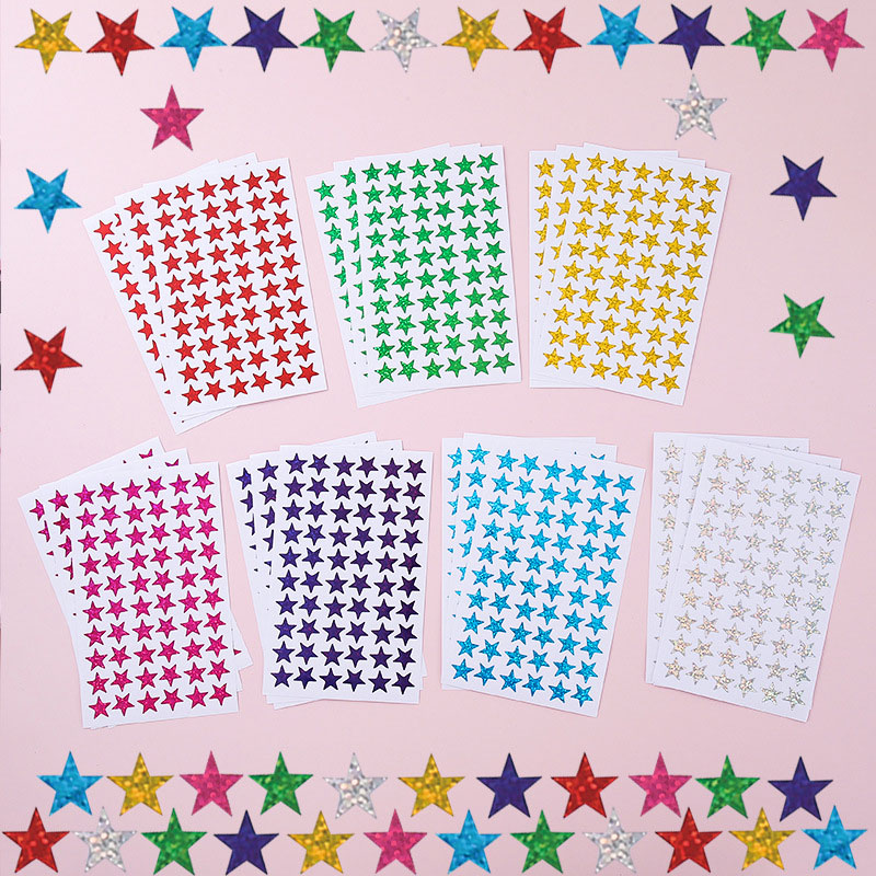 420 ชิ้นสติกเกอร์รูปดาวประกายโ - Glitter Vinyl Roll บทวิจารณ์และราคา
