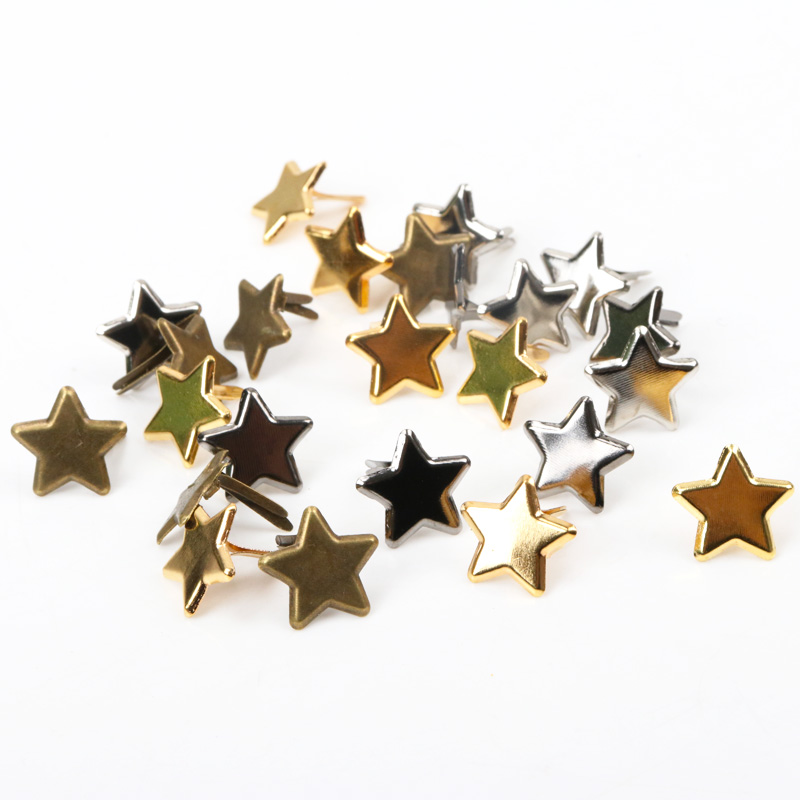 50 ชิ้นผสมโลหะ Star Brad Studs - Embellishments For Scrapbooking บทวิจารณ์และราคา