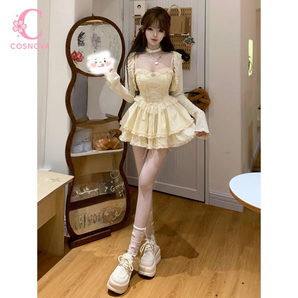 ชุดเดรสแคมิโซลสไตล์โลลิต้าหวาน - Elastic Lace Trim บทวิจารณ์และราคา