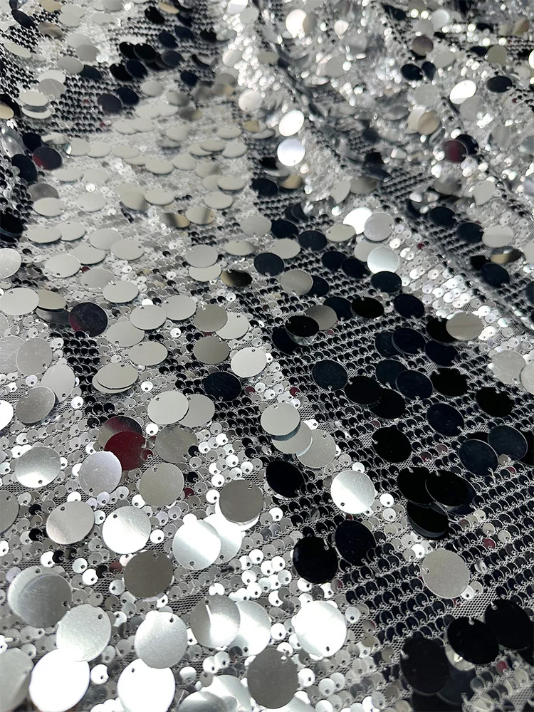 ผ้าตาข่ายปักเลื่อมสำหรับทำฉากห - Crystal Mesh Fabric บทวิจารณ์และราคา
