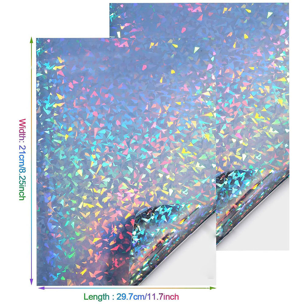 Glitter Self กาวสติกเกอร์โฮโลแ - Glitter Vinyl Roll บทวิจารณ์และราคา