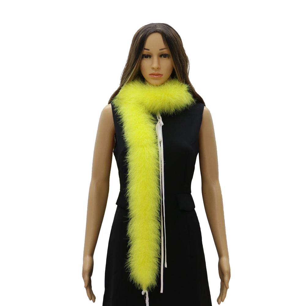 ผ้าพันคอขนนกไก่งวงมาราบู 2M 22 - Feather Trim Marabou บทวิจารณ์และราคา