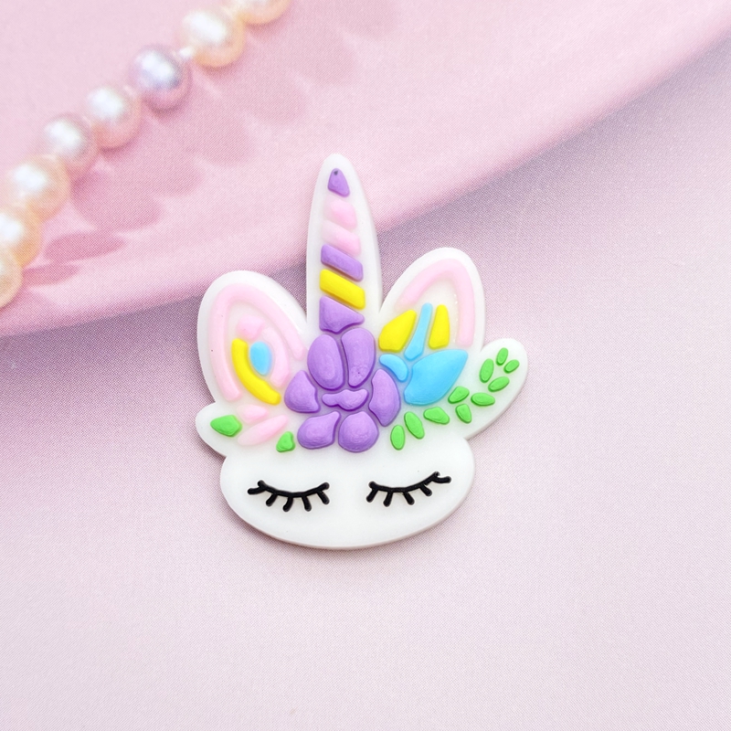 12Pcs มินิน่ารักยูนิคอร์น PVC  - Embellishment Glue Craft บทวิจารณ์และราคา